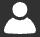 White circle on top of a white trapezoid made to look like the outline of a person from the shoulders and up.